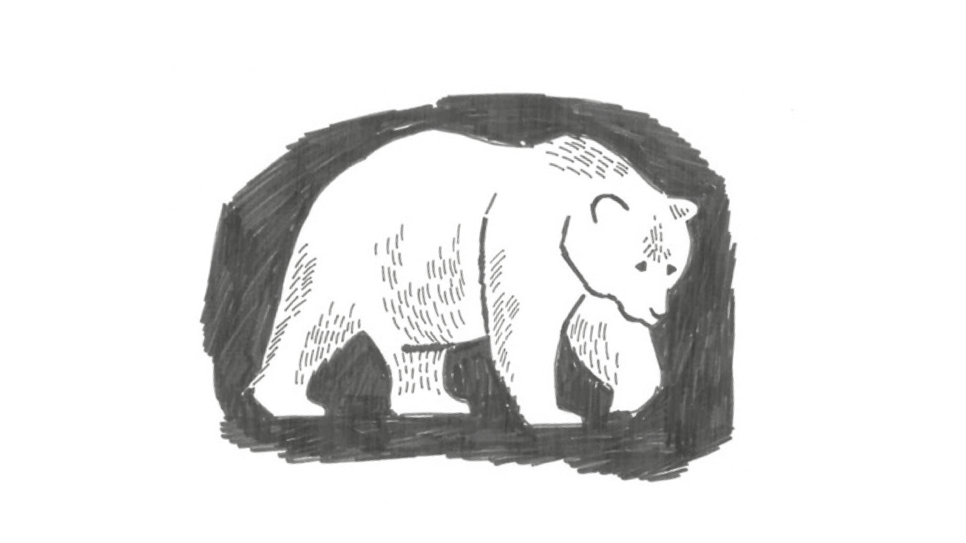Bear Island logo sketch
